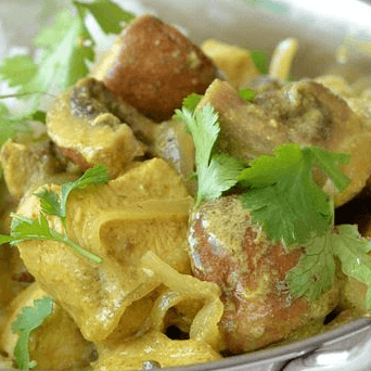 Chicken Mushroom Korma.