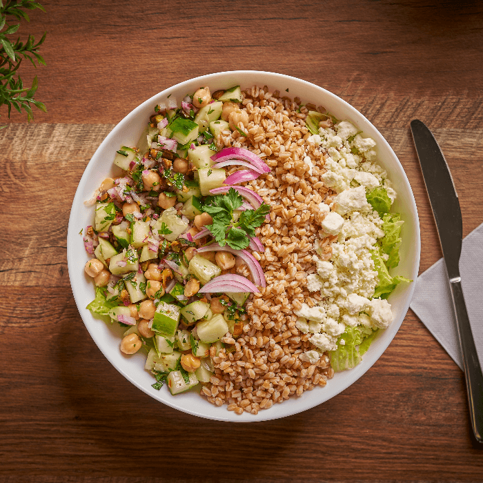 Bowl - Farro, Cukes & Chickpea Bowl