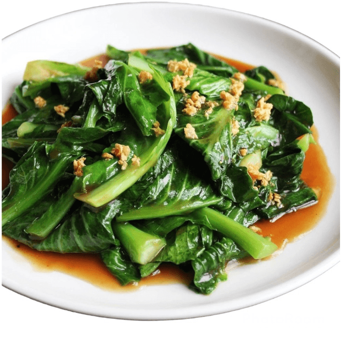 Chinese Broccoli and Char Siu with Oyster Sauce 蚝油唐芥兰炒叉烧