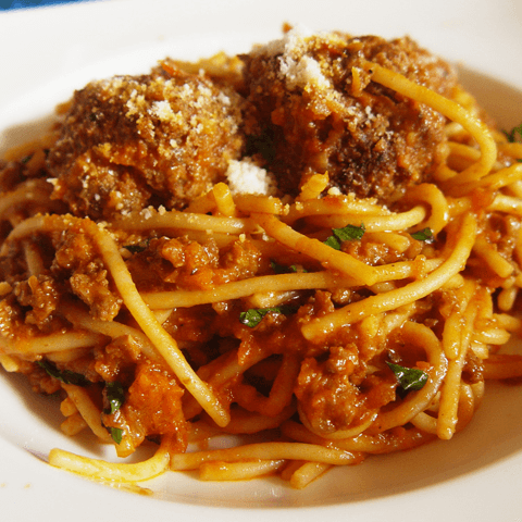 Meatball Pasta.