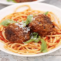 Kid's Pasta with Two Meatballs