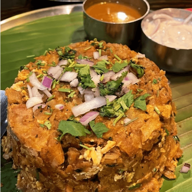 Mutton Kothu Parotta.