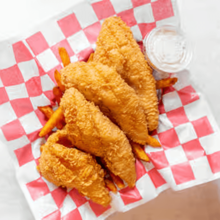 L/Fried Catfish Basket 2 Pieces with Fries