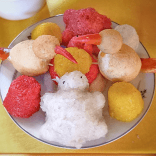 Sticky Rice with Jack Fruit Pudding