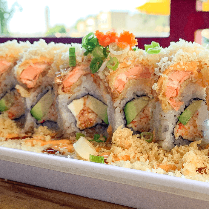 Salmon Tempura Roll.