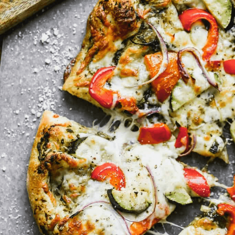 Deep Dish Veggie Pizza (14" X-Large)