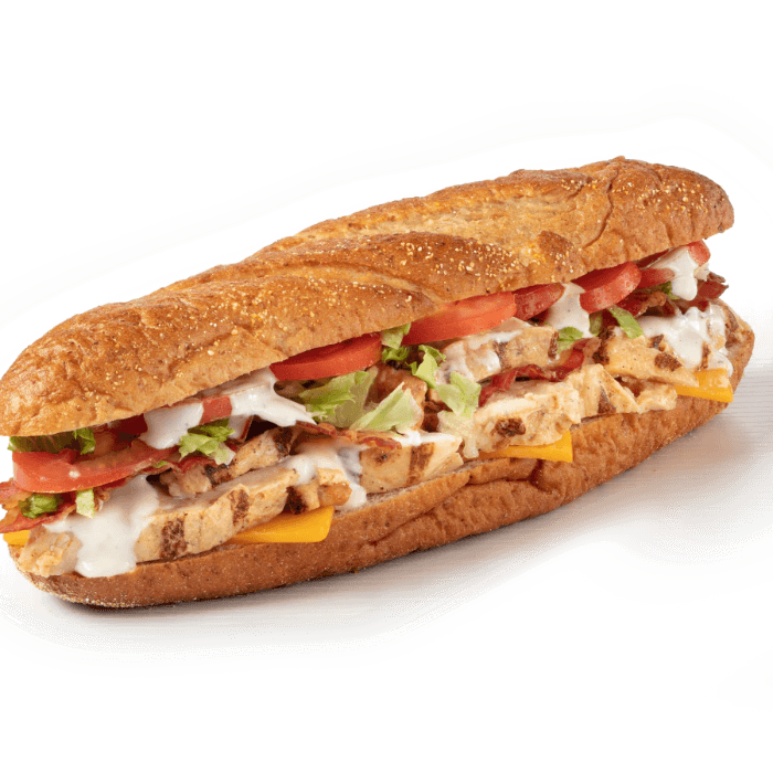 Chicken Bacon Ranch Hoagie (Half 8")