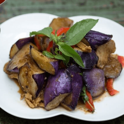 Sautéed Eggplant.