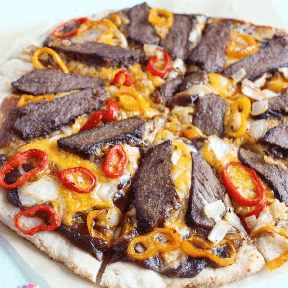 Steak Tip Diablo Pizza (Extra Large 20'')