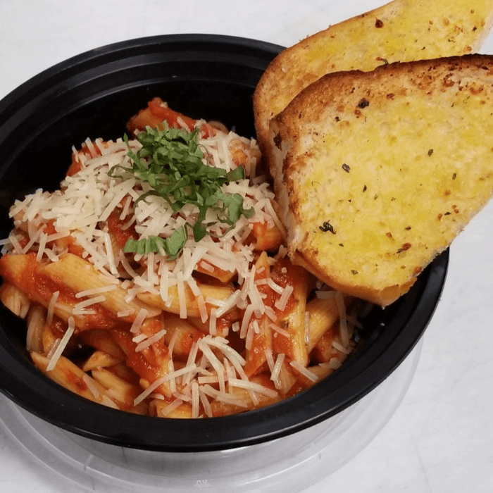 Penne with Marinara.