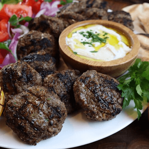 Ground Beef / Falafel Platter
