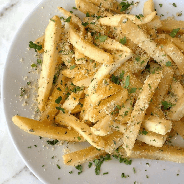 Garlic Romano Fries.