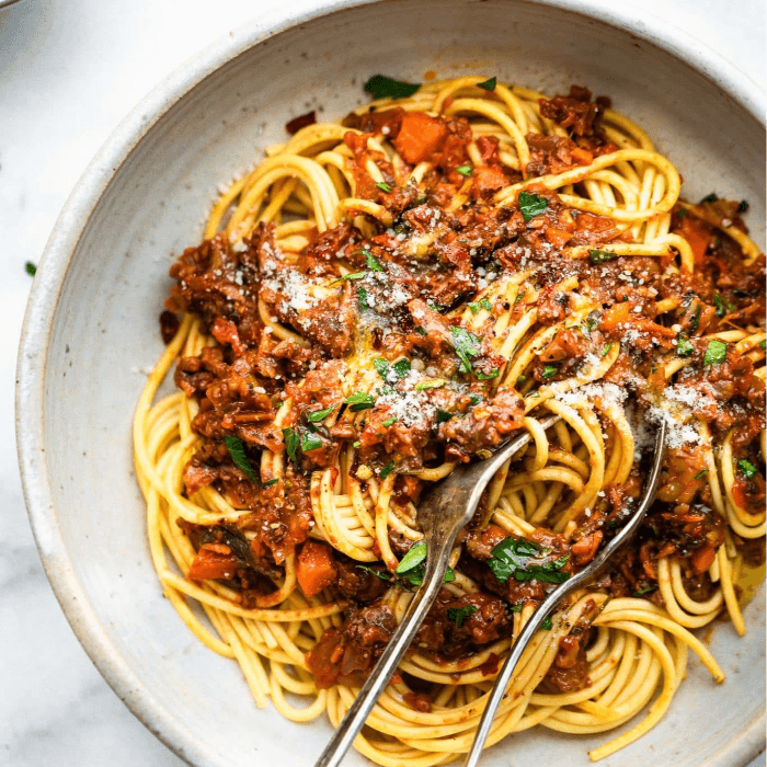 Bolognese with Mushrooms