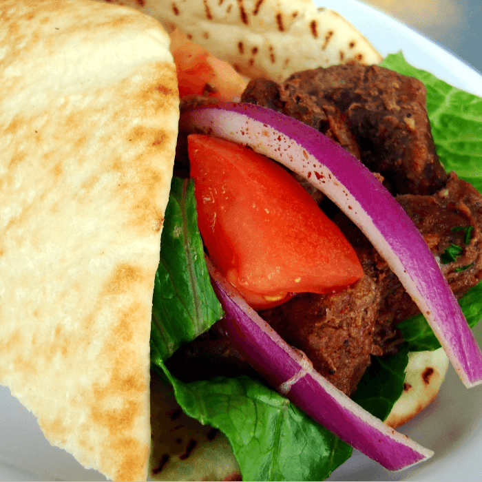 Beef Shawerma Wrap.