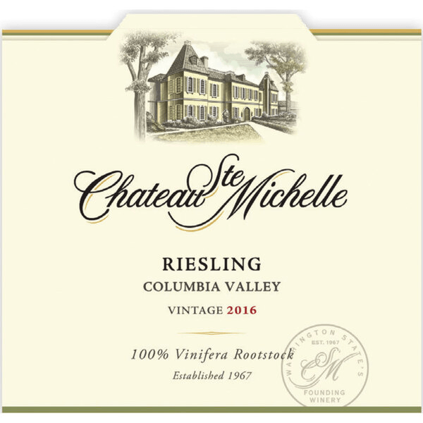 Riesling, Chateau Ste Michelle, Columbia Valley, Washington.