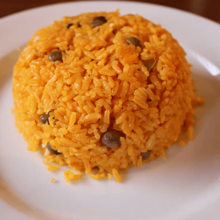 Arroz Con Guandules Y Habichuela (Rice with Pigeon Peas and Beans).