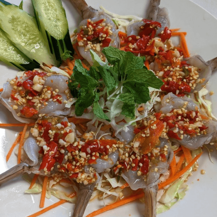 Raw Spicy Shrimp 8.