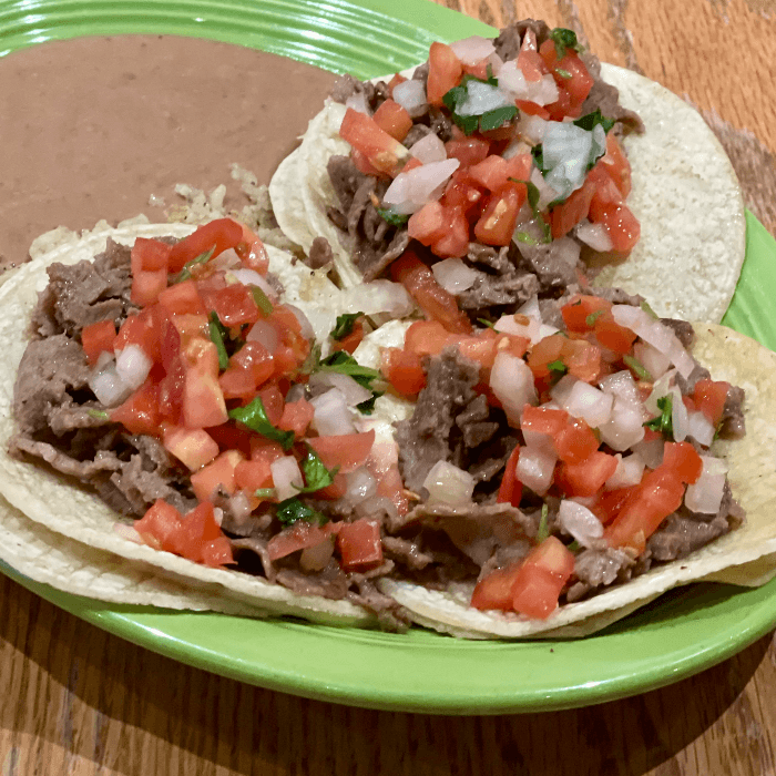 Steak Taco Dinner.