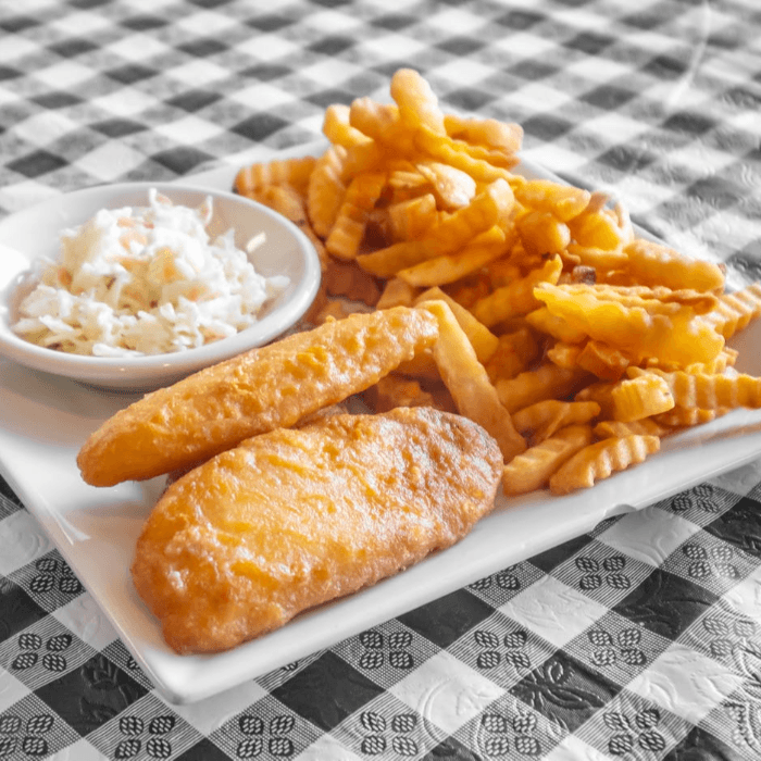 Sam Adams Fish and Chips Platter