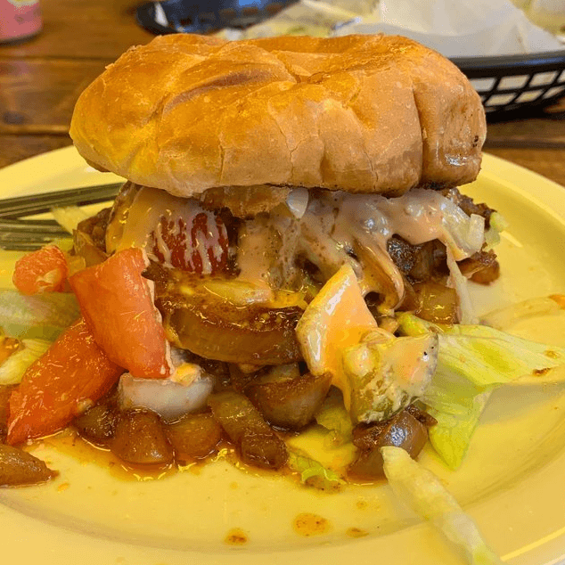 Bison Juicy Lucy Burger