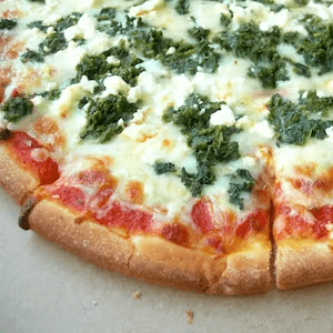 Spinach & Feta Pizza (Small Deep Dish 10" 4 Slices)