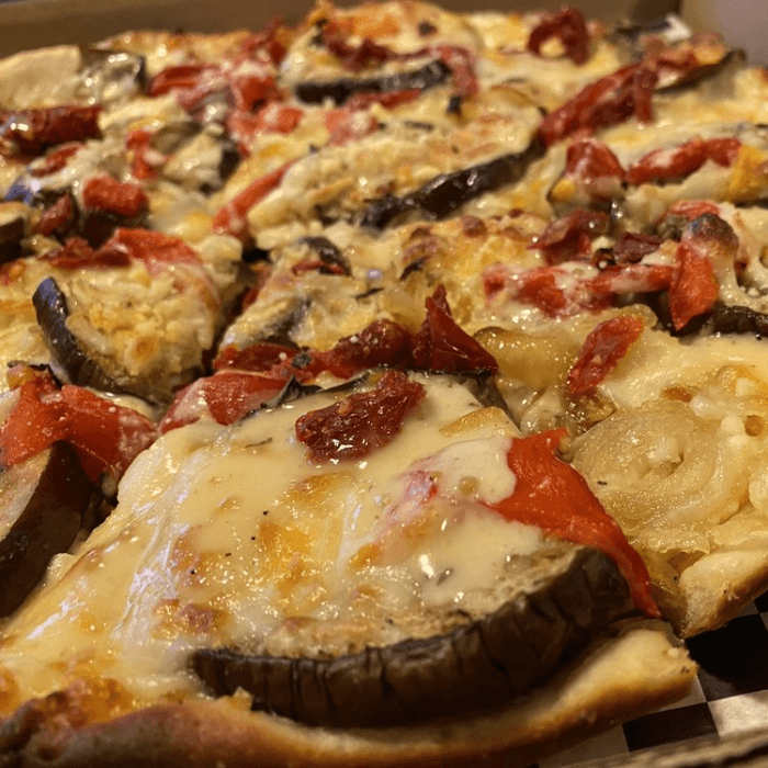 Grilled Eggplant Pizza