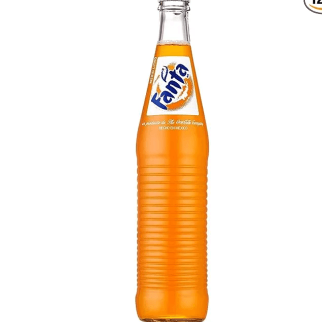 Mexican Fanta 1/2 Liter Glass Bottle