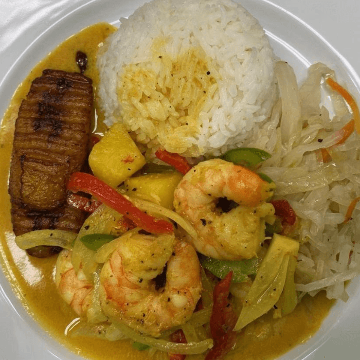 Curry Shrimp Meal.