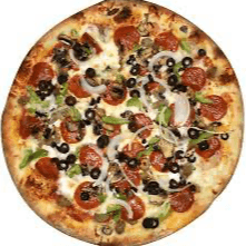 Catering | Large Supreme Pizzas.