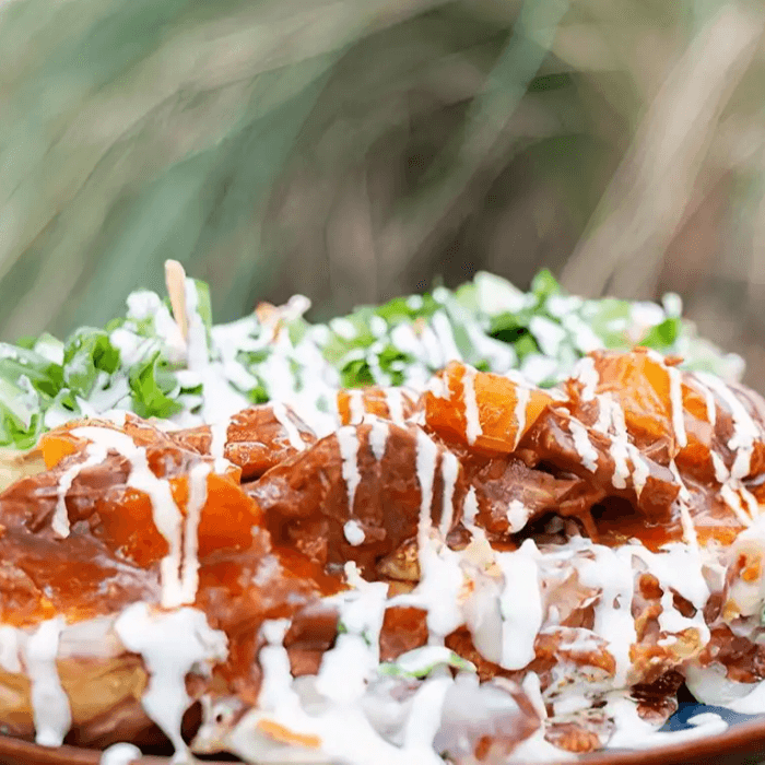 Guajillo Beef w/ Potatoes Torta