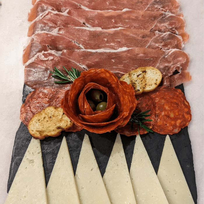 Jamon Serrano & Manchego & Chorizo.