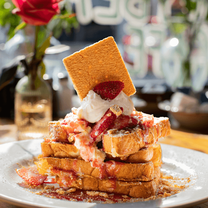 Strawberry Field French Toast.