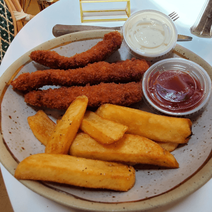 CHILD SIZE MEAL OF HALAL CHICKEN BREAST TENDERS AND FRENCH FRIES