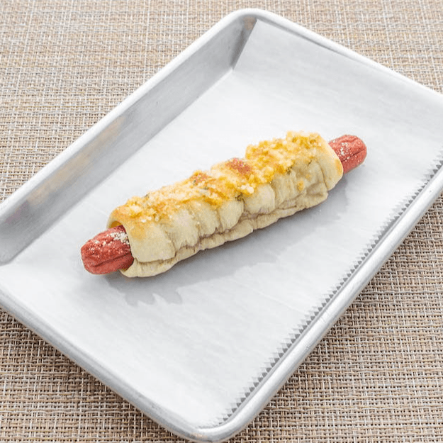 Knot Dog Stuffed Garlic Knots.