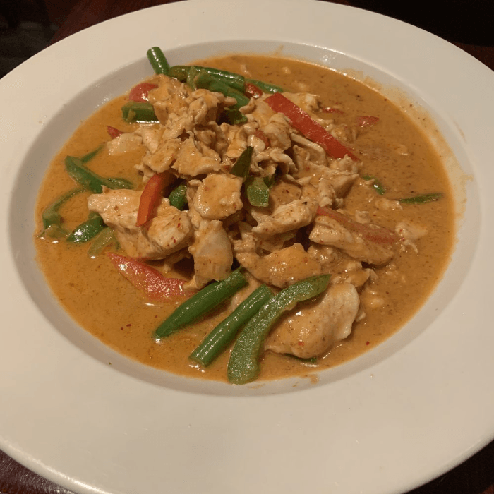 Panang Curry Entree.