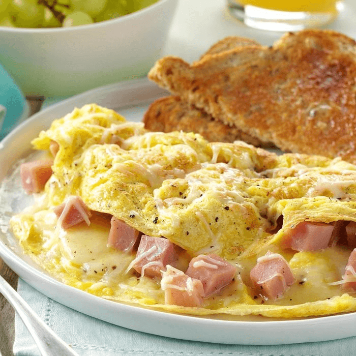 Eggs Omelette Ham and Cheese