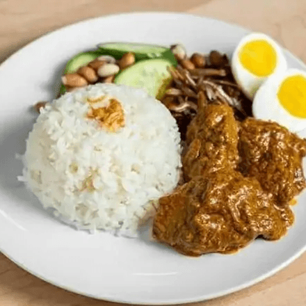 Lemak Rice with Chicken Curry