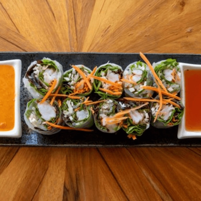 Soft Spring Rolls with Shrimp.