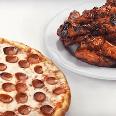 Pizza& Wings Special (Large 16" - 12 Slices)