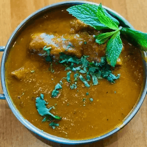 Pudhina (Mint) Mutton.