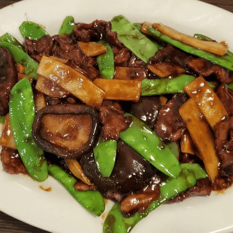 Beef with Black Mushrooms and Bamboo Shoots