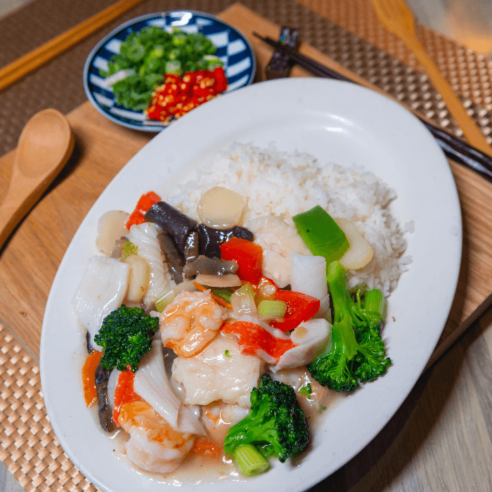 1. Seafood Rice