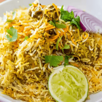Nawabi Chicken biryani (bone less)