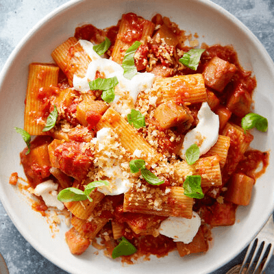 Eggplant Parmigiana Pasta