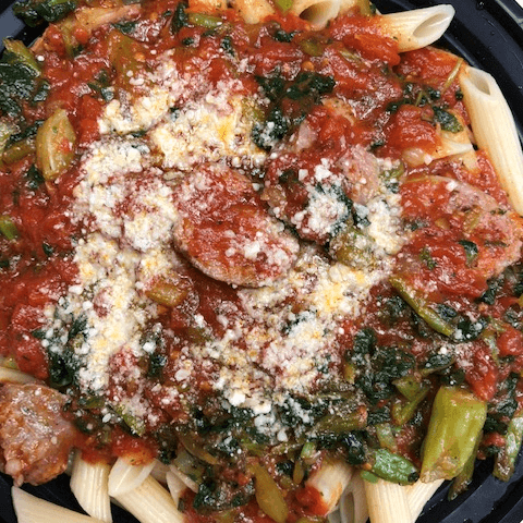 Penne Rigate with Broccoli Rabe and Sausage