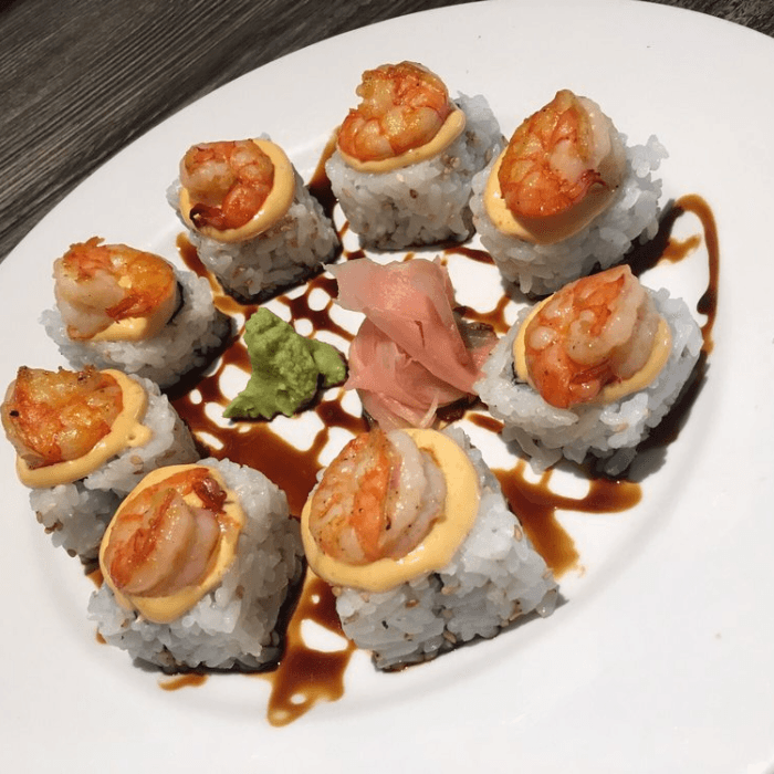 Hibachi Shrimp Roll.