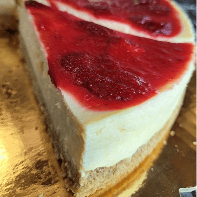 Cheese Cake. Toppings Vary. Please call restaurant to specify flavor