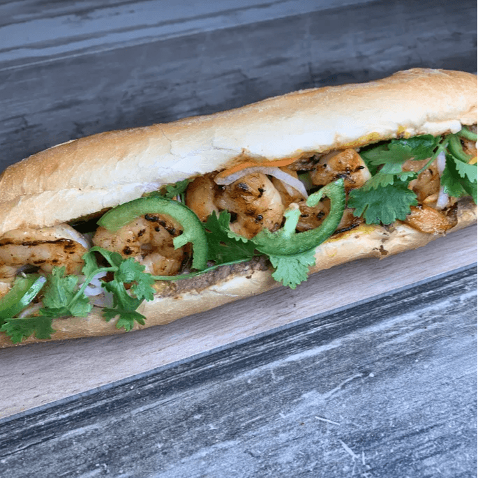 Grilled Shrimp Banh Mi