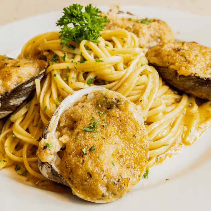 Broiled Stuffed Clams.