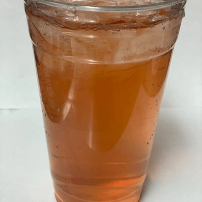Raspberry Peach Fireweed Iced Tea.